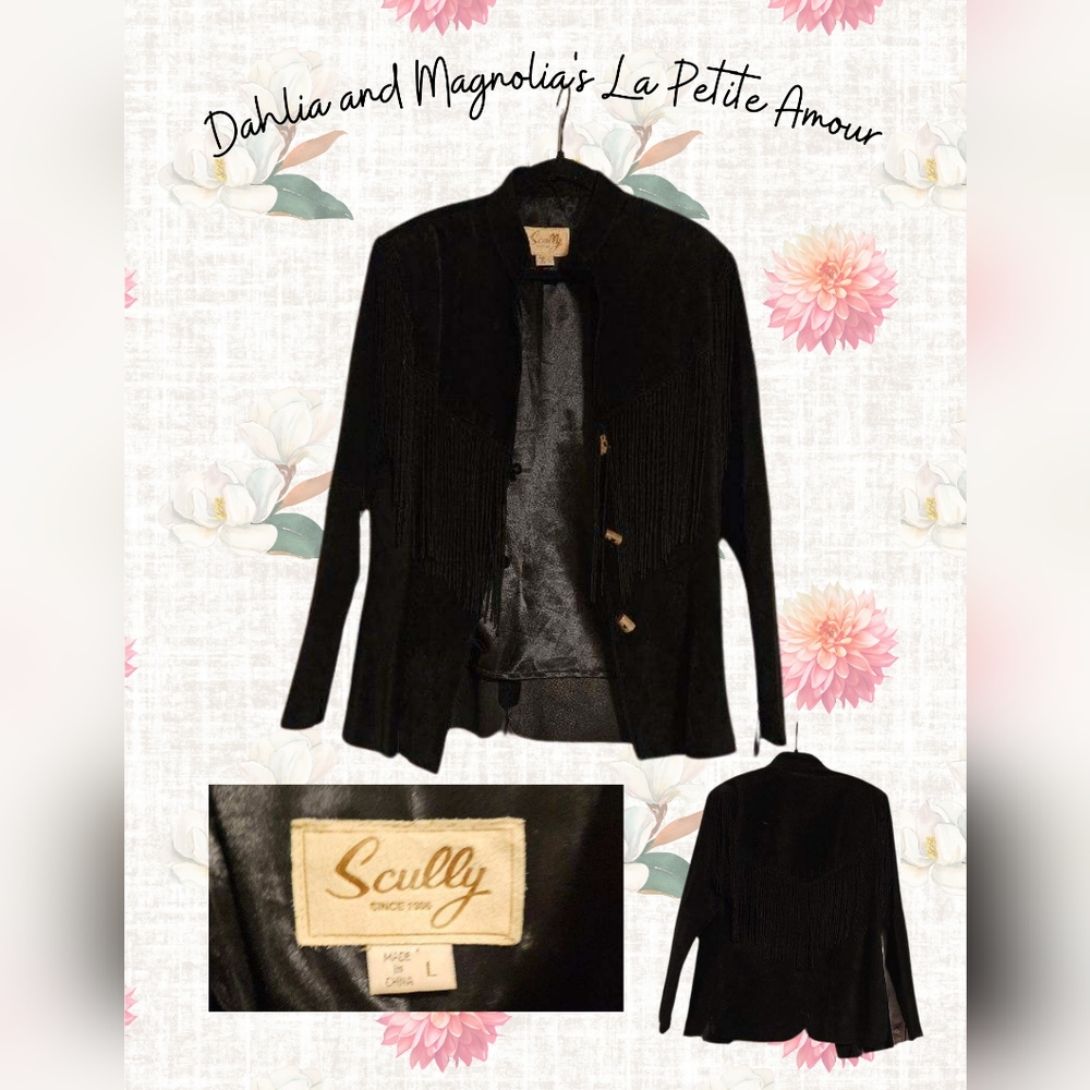 Scully Leather Jacket with Fringe Size L